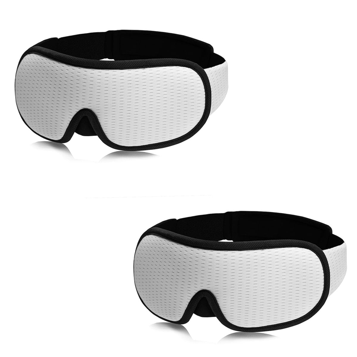 "3D atmungsaktive Schlafmaske in Schwarz bietet Dunkelheit und Komfort, perfekt für Reisen und erholsamen Schlaf."