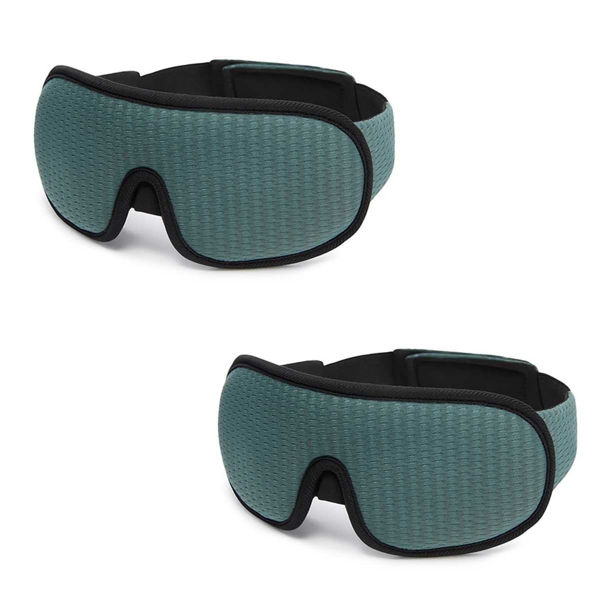 "3D atmungsaktive Schlafmaske in Schwarz bietet Dunkelheit und Komfort, perfekt für Reisen und erholsamen Schlaf."