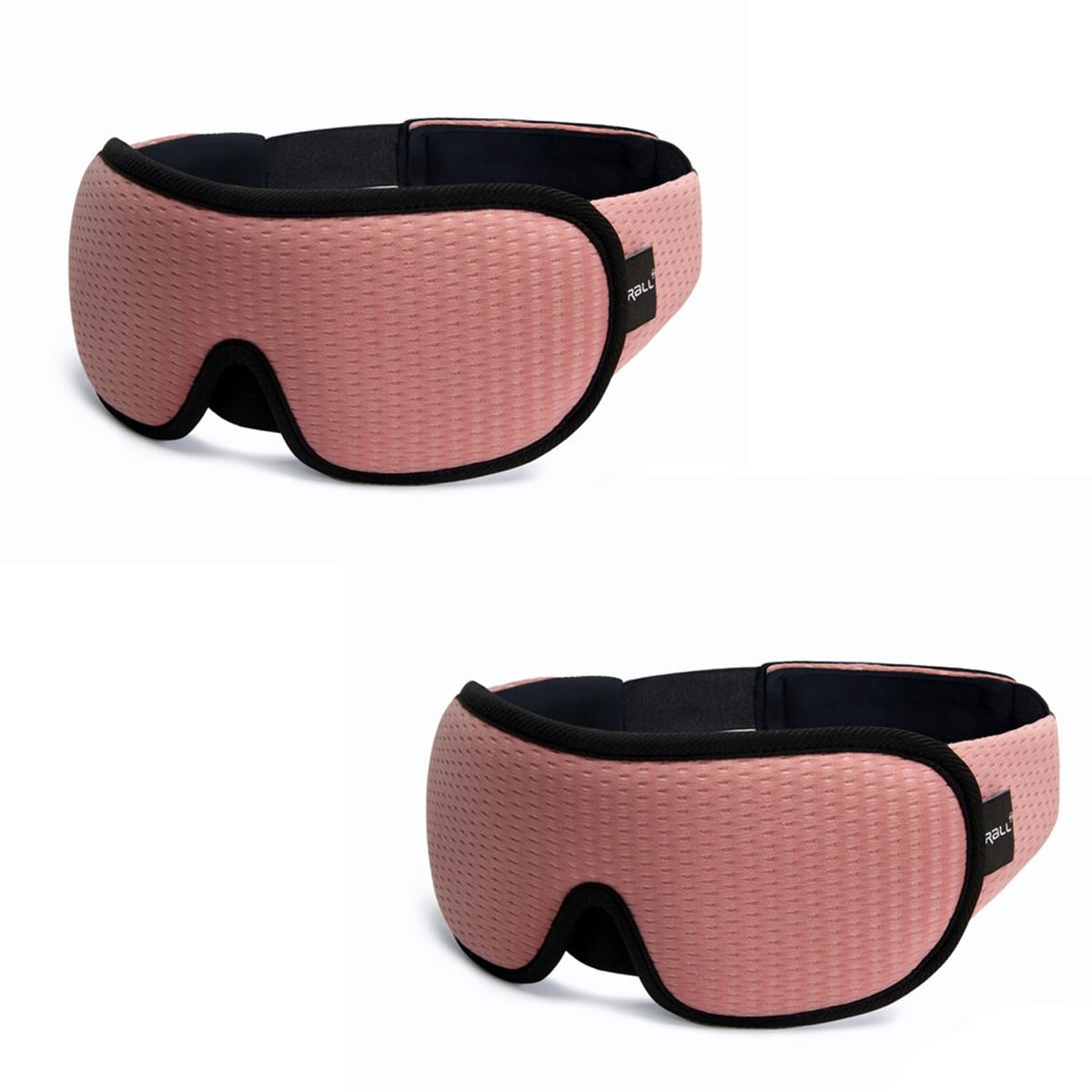 "3D atmungsaktive Schlafmaske in Schwarz bietet Dunkelheit und Komfort, perfekt für Reisen und erholsamen Schlaf."