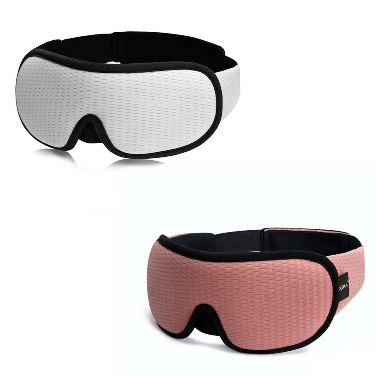 "3D atmungsaktive Schlafmaske in Schwarz bietet Dunkelheit und Komfort, perfekt für Reisen und erholsamen Schlaf."