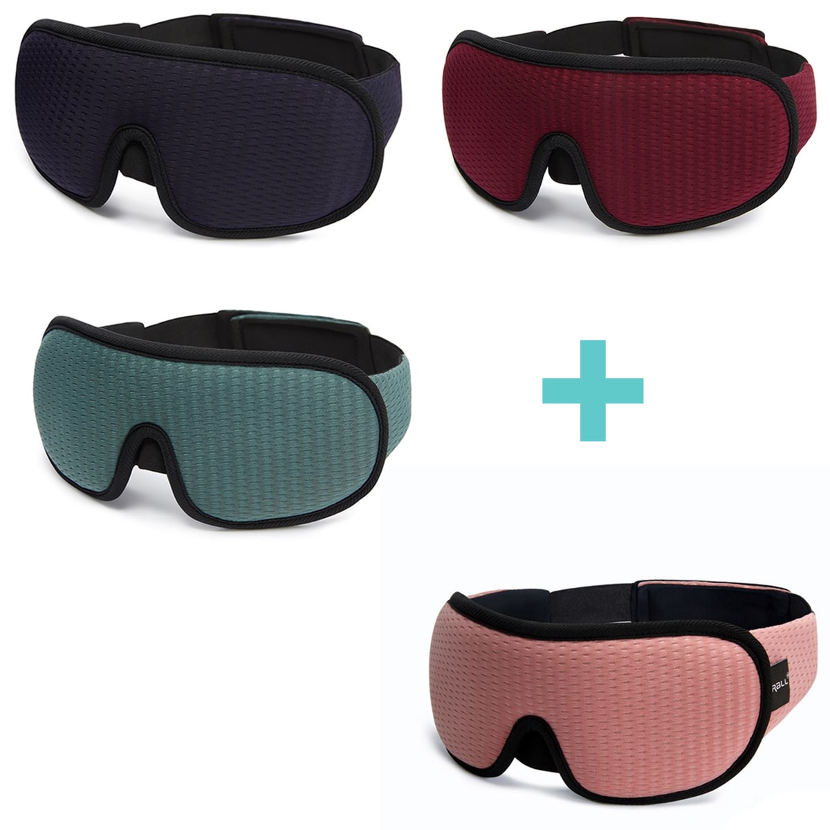 "3D atmungsaktive Schlafmaske in Schwarz bietet Dunkelheit und Komfort, perfekt für Reisen und erholsamen Schlaf."