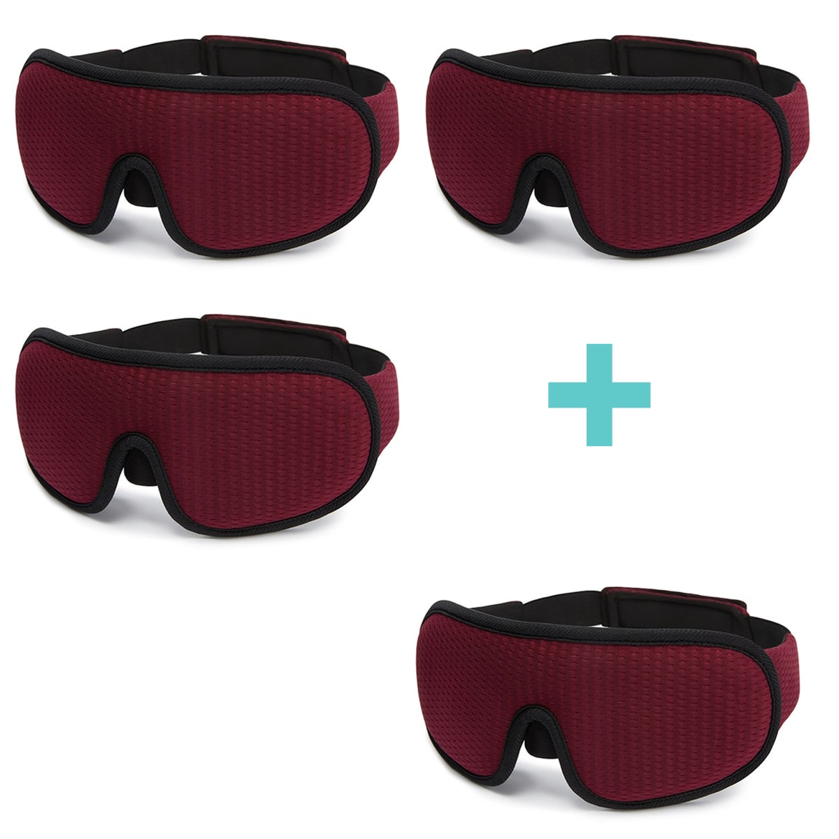 "3D atmungsaktive Schlafmaske in Schwarz bietet Dunkelheit und Komfort, perfekt für Reisen und erholsamen Schlaf."