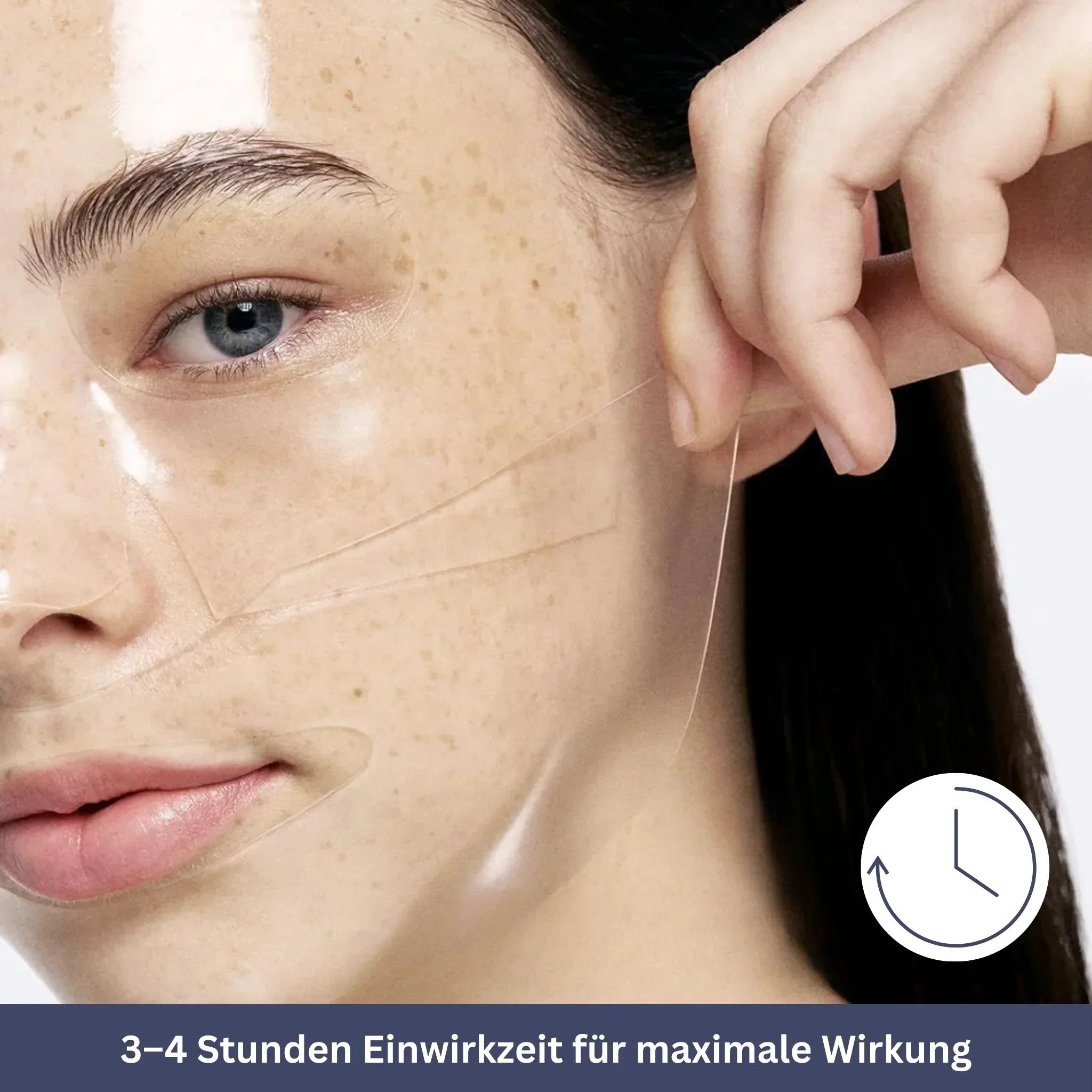 "Bio Kollagen Gesichtsmaske für intensive Feuchtigkeit, zarte Textur, ideal für strahlenden Teint und alle Hauttypen."