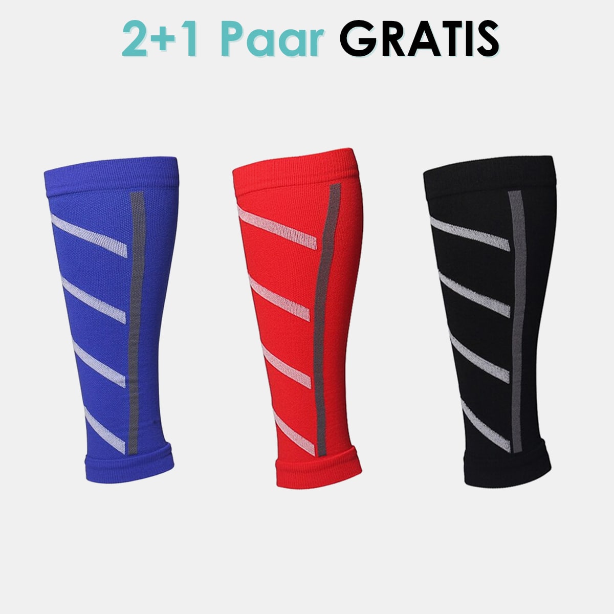 "CalfZone Wadenkompressionssocken für Komfort, Unterstützung; schwarz, atmungsaktiv, für Sport und Alltag."