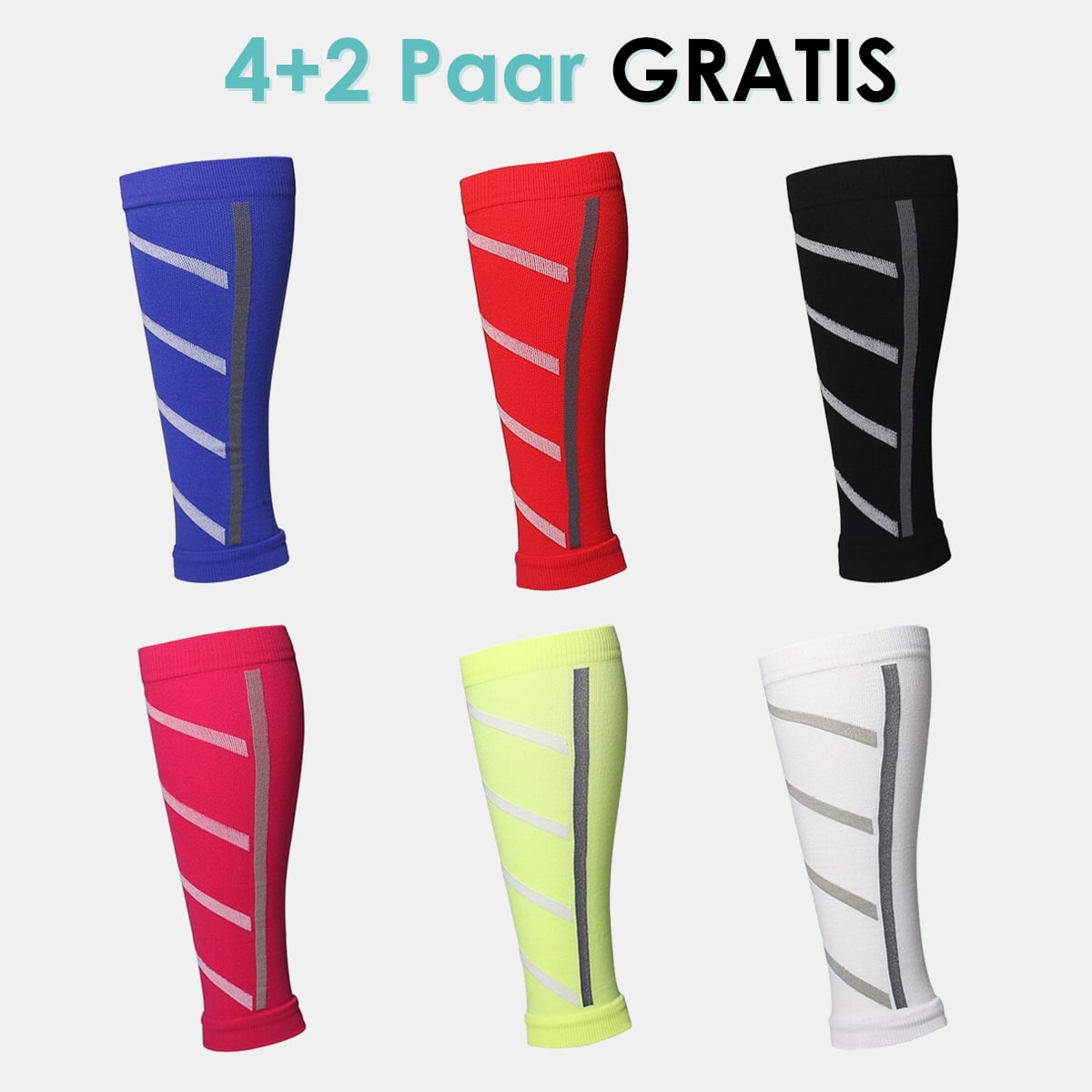 "CalfZone Wadenkompressionssocken für Komfort, Unterstützung; schwarz, atmungsaktiv, für Sport und Alltag."