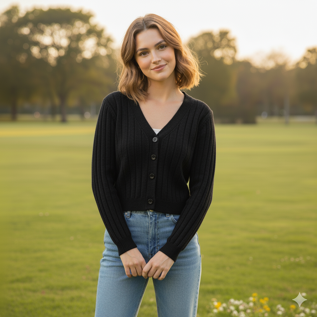 "Damen Kabelstrickpullover mit V-Ausschnitt, elegantes Design, kabelgestrickte Struktur, vielseitig und komfortabel."