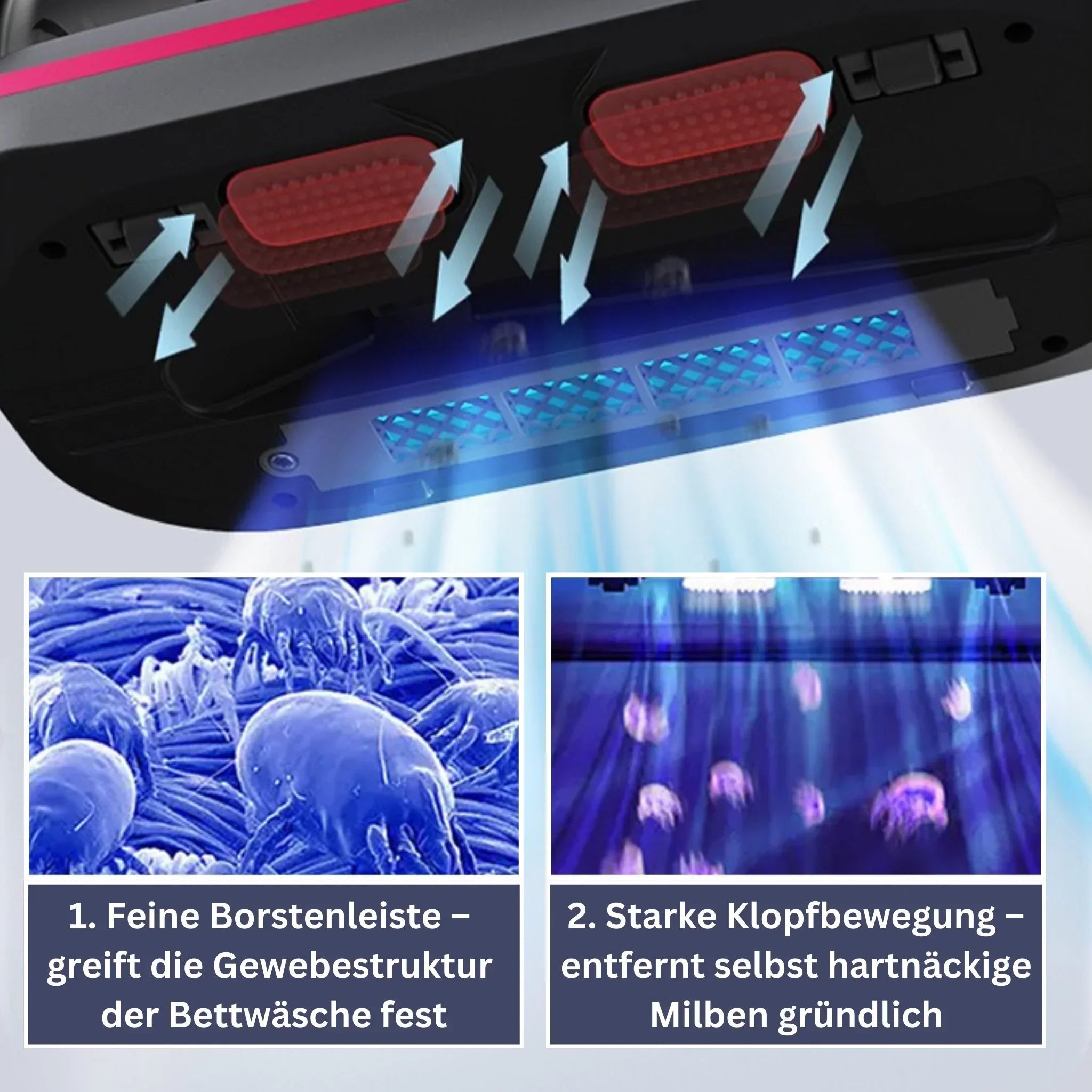 Effektive Milben- & Matratzenreinigung, innovative Produktlösung für hygienisches Schlafumfeld, Allergenkontrolle auf Matratz