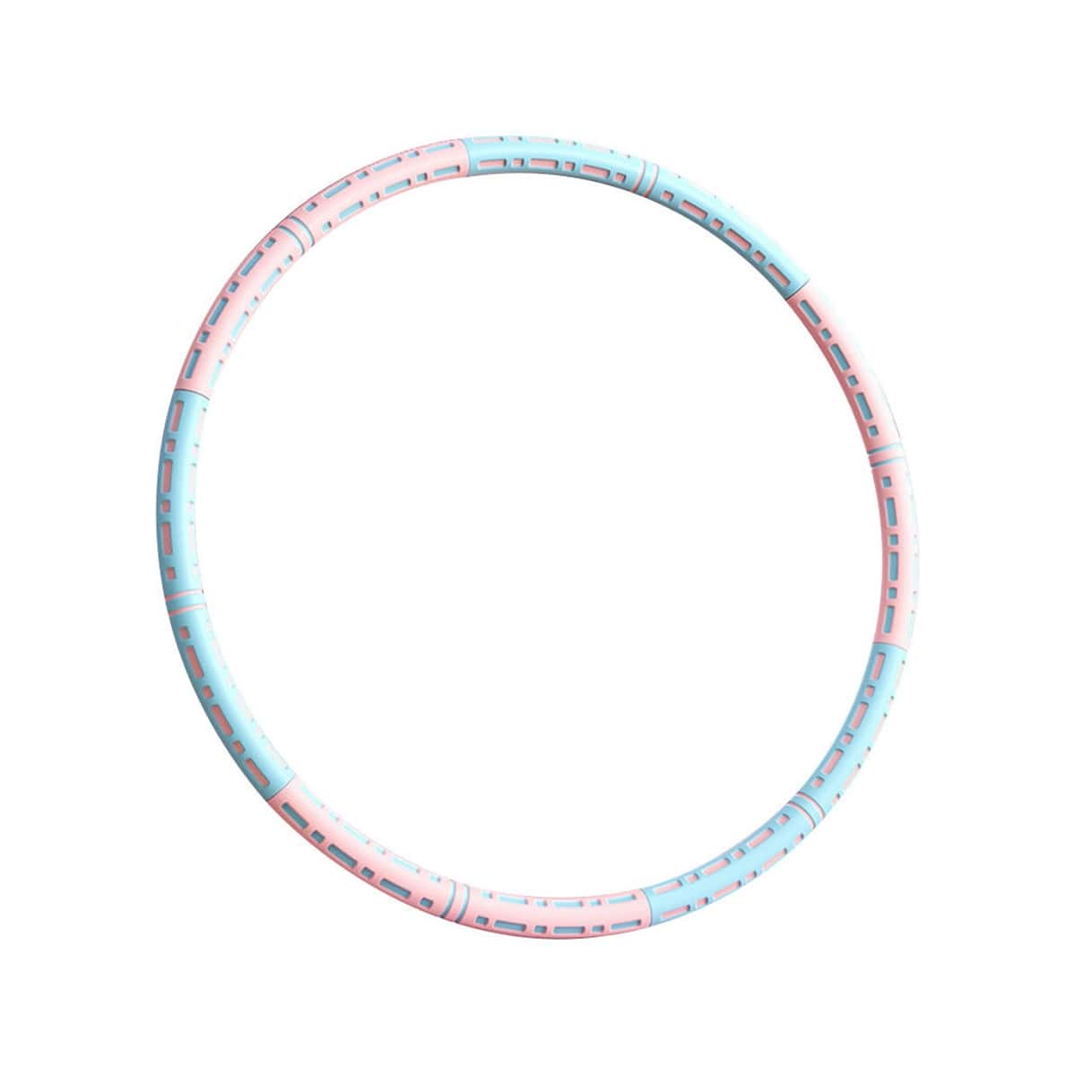 Effektiver Hula Hoop Pro mit Metallkern in Blau-weiß, Lila-weiß oder Pink-blau für Massage und Fitness.