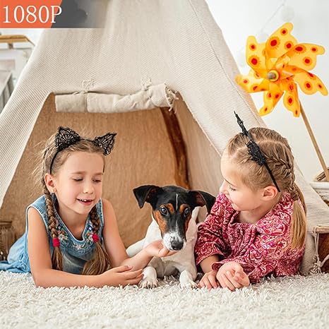 Elegante, wetterfeste Sicherheitskamera in Weiß, 1080p HD, WLAN-fähig, für Innen- und Außenüberwachung geeignet.