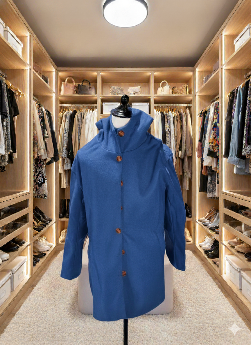 Eleganter Damen Wintermantel, stilvolles Design, winddicht, knielang, beige Farbton, mit Kapuze für kalte Tage.