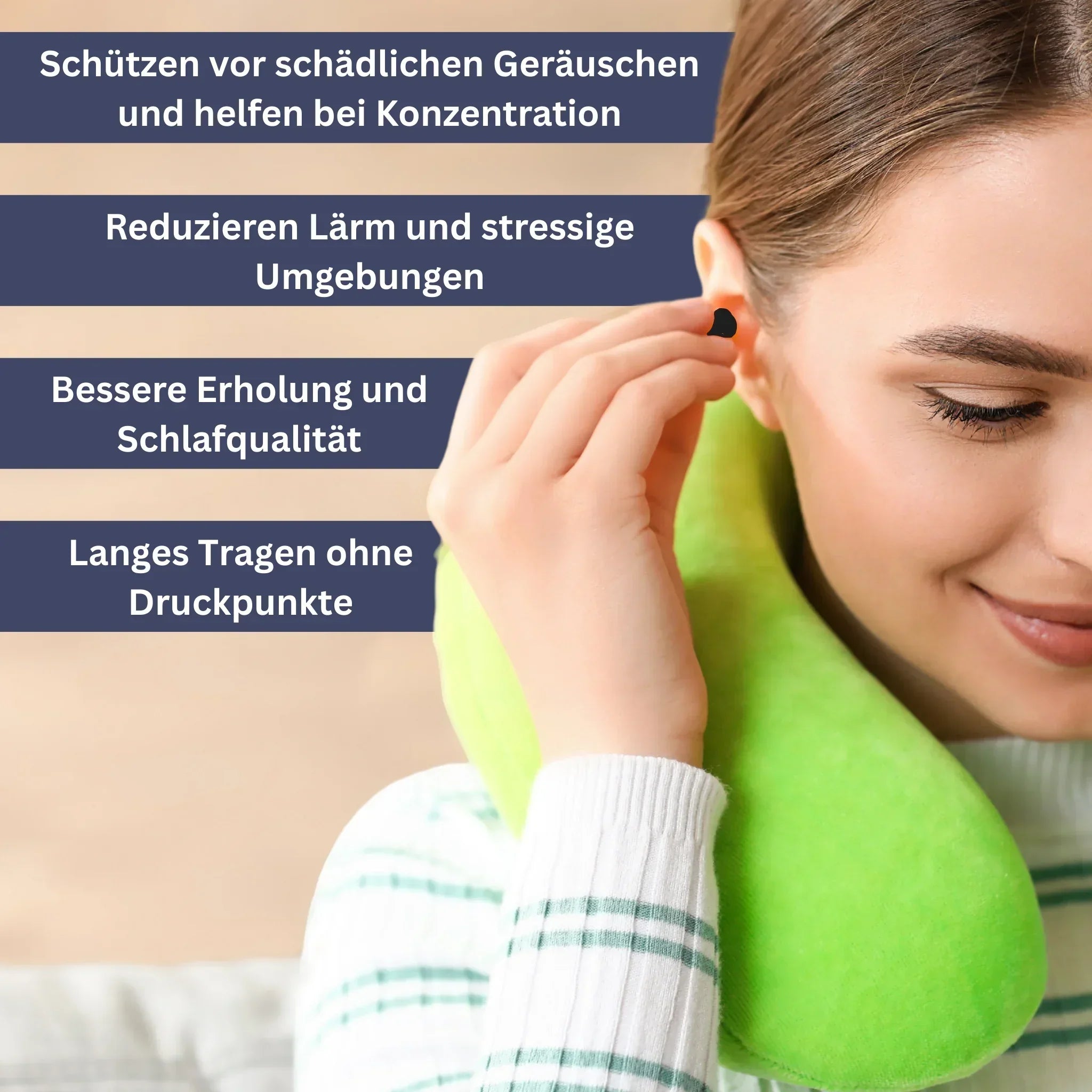 Eleganter SilentRing Pro mit diskreter Lärmreduzierung, modernes Design in verschiedenen Farben, ideal für täglichen Komfort.