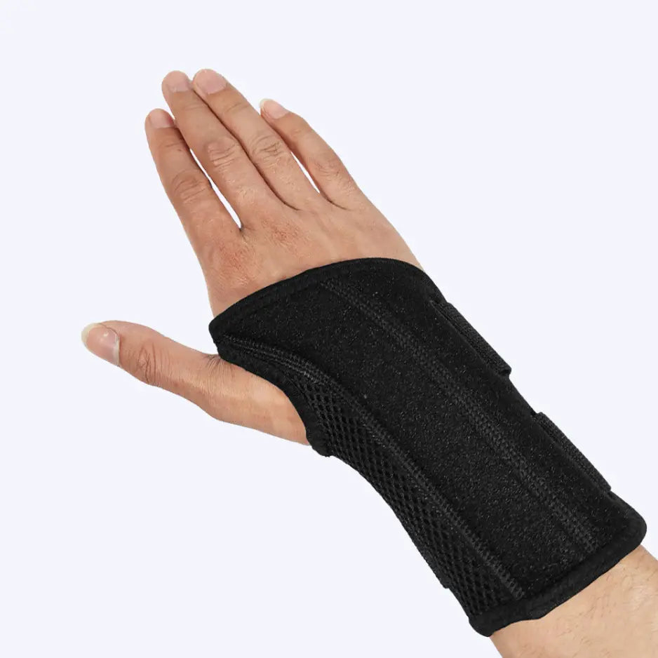 Ergonomische, atmungsaktive Handgelenksschiene für Schmerzlinderung und Stabilität, perfekt für den Alltag.