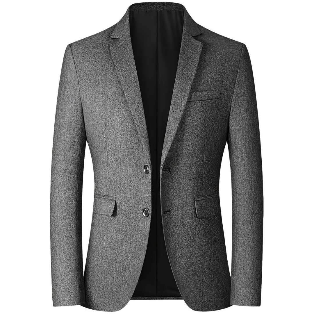 "Formeller Herren Slim Fit Blazer, eleganter Schnitt, moderner Stil, perfektes Business-Outfit, Ansicht des Blazers."