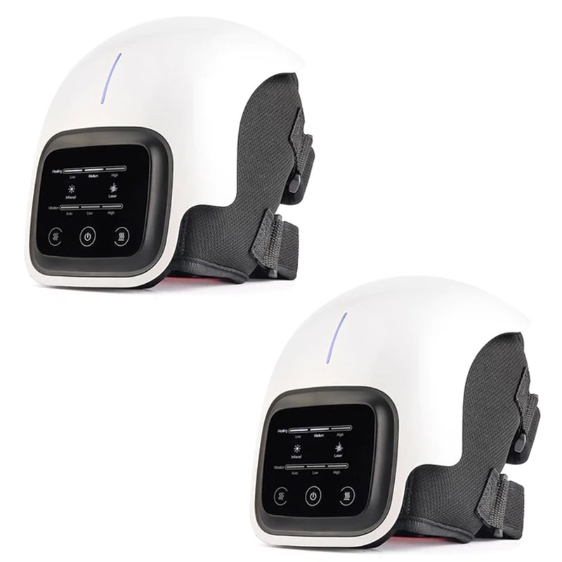 "Infrarot 3-in-1 Massagegerät tragbar, für Knie, Schultern, Ellenbogen; modernes Design, Schmerzlinderung durch Wärme."