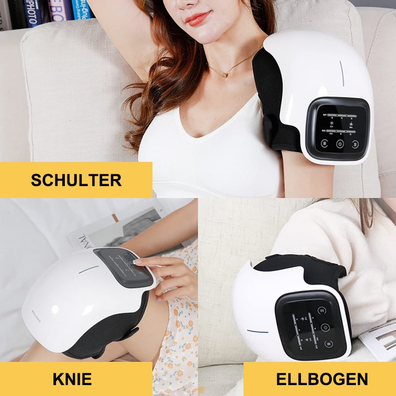 "Infrarot 3-in-1 Massagegerät tragbar, für Knie, Schultern, Ellenbogen; modernes Design, Schmerzlinderung durch Wärme."