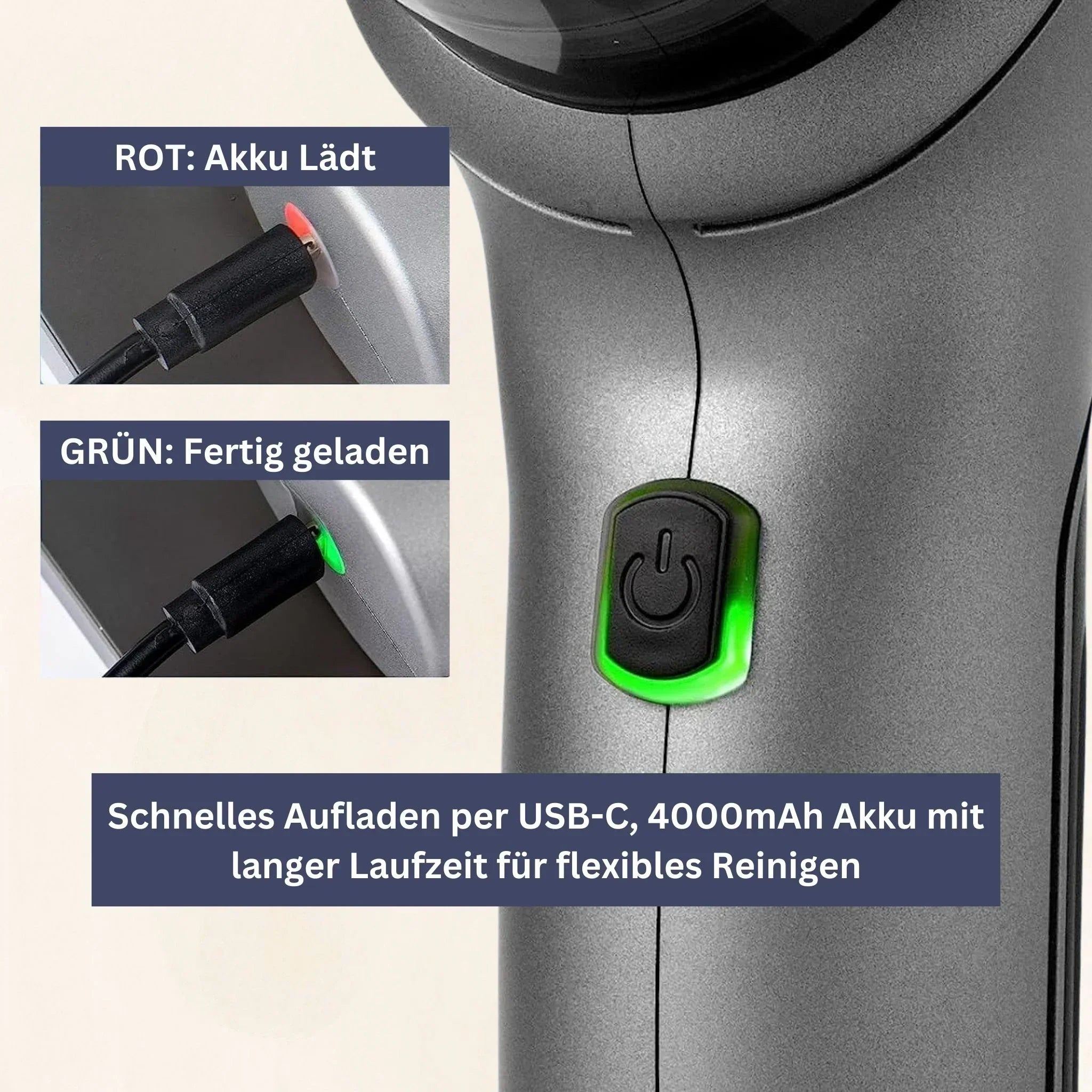 "Kompakter, leistungsstarker Handstaubsauger mit leichtem Design, ideal für effiziente Reinigung zu Hause und einfache Lageru