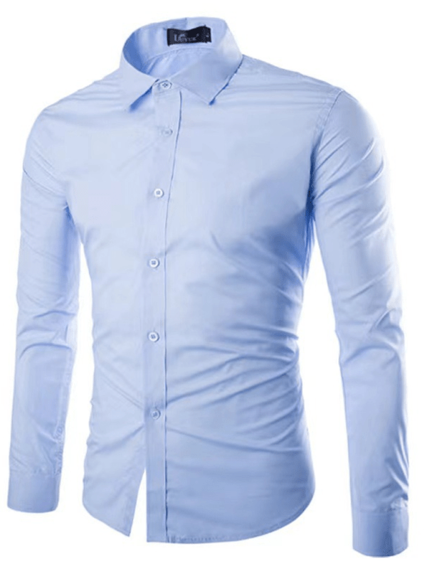"Lässiges, bügelfreies Slim Fit Herrenhemd aus komfortablem Material, ideal für elegantes und vielseitiges Styling."