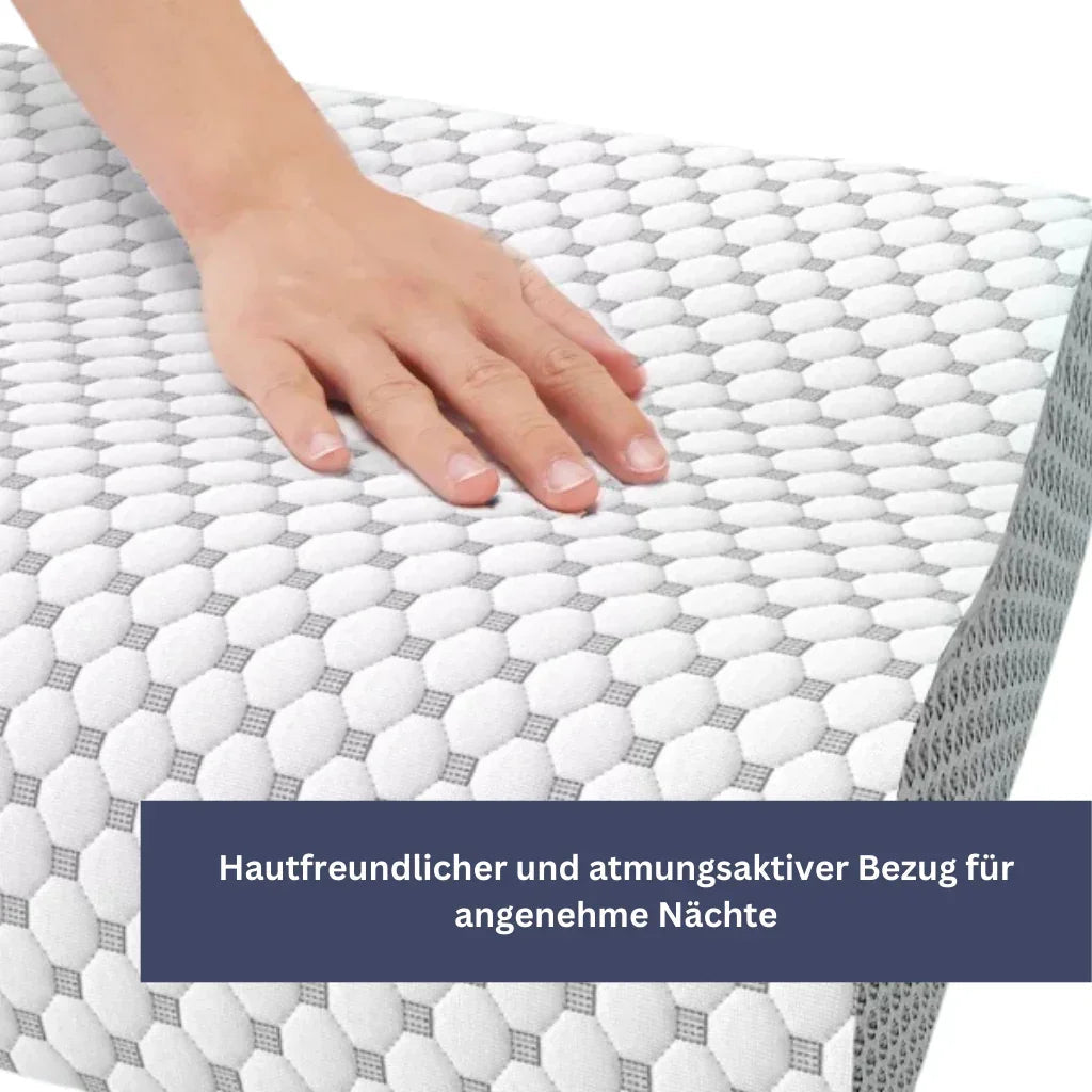 "Luxuriöses weißes Schlafkissen Sleepy, bietet ultimativen Komfort mit weicher, unterstützender Füllung, elegant im Design."