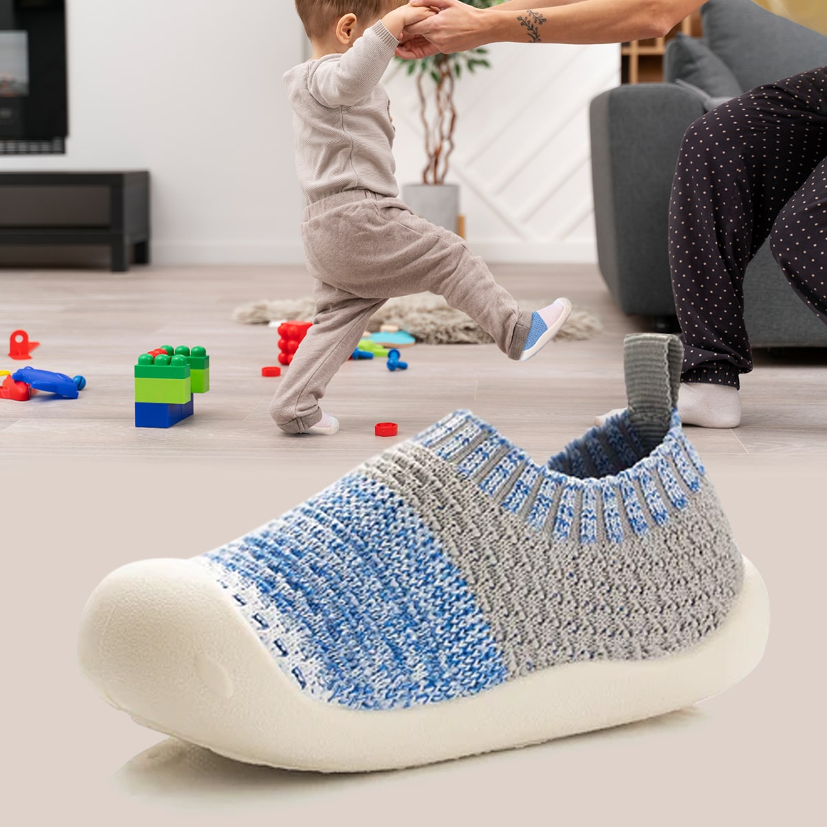 "Rutschfeste Babyschuhe für sichere Schritte, atmungsaktives Design, ergonomisch für natürliche Fußentwicklung"