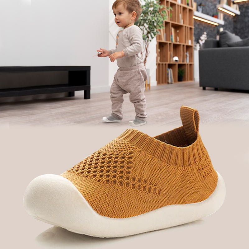 "Rutschfeste Babyschuhe für sichere Schritte, atmungsaktives Design, ergonomisch für natürliche Fußentwicklung"