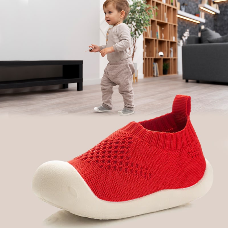"Rutschfeste Babyschuhe für sichere Schritte, atmungsaktives Design, ergonomisch für natürliche Fußentwicklung"