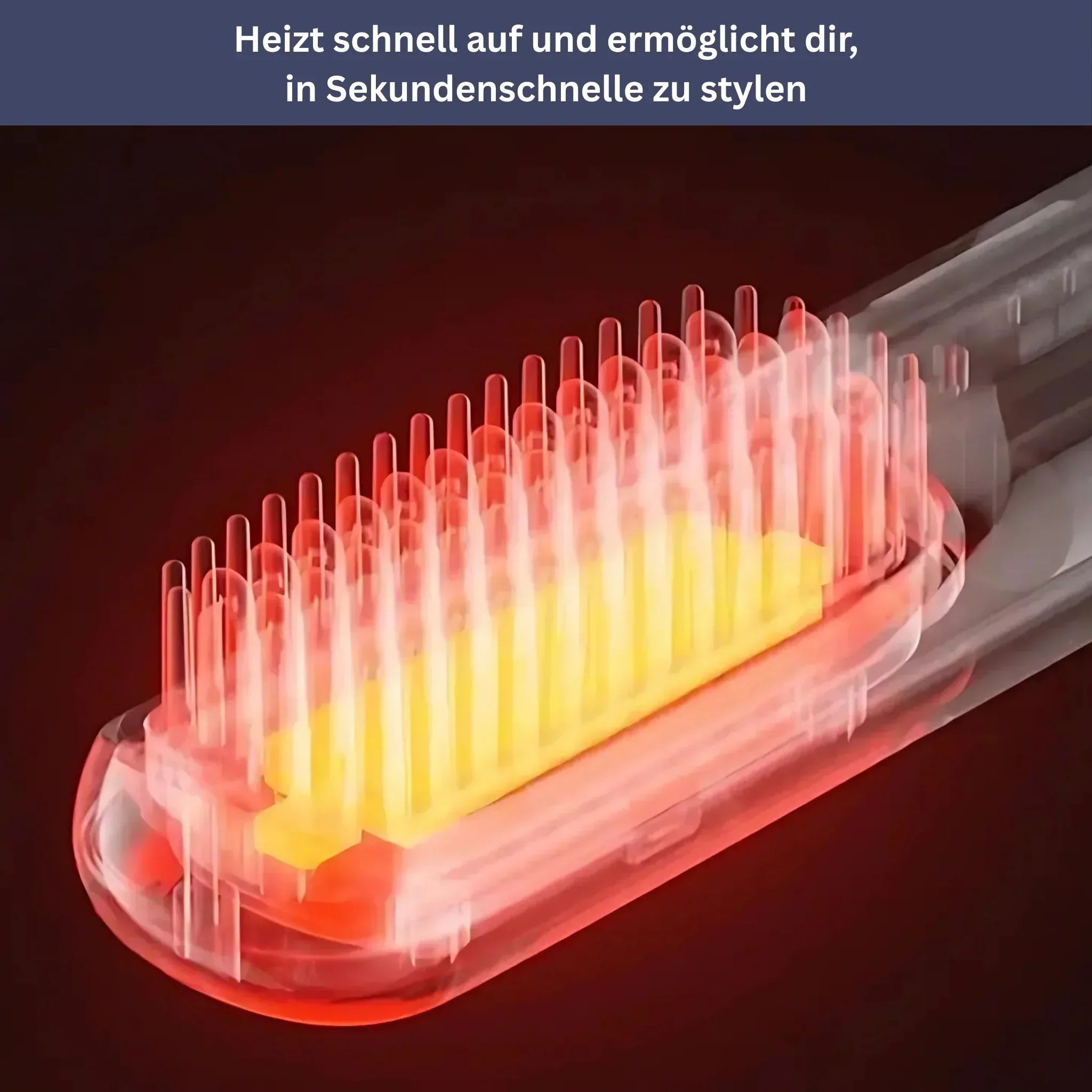 Tragbares, elegantes Styling-Tool in Schwarz und Weiß, ideal für unterwegs; leicht, kompakt und benutzerfreundlich.