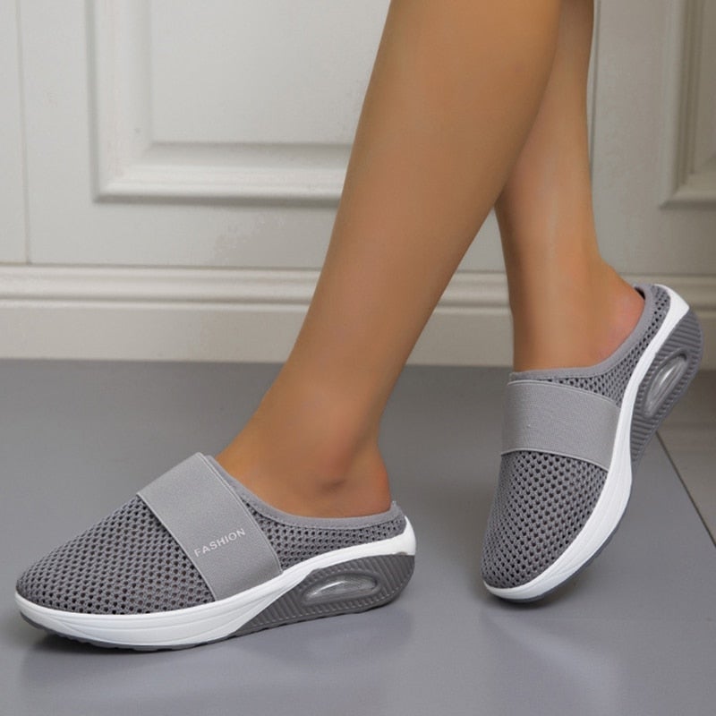 Bequeme orthopädische Damenschuhe mit Luftpolsterung, ideal für langes Stehen