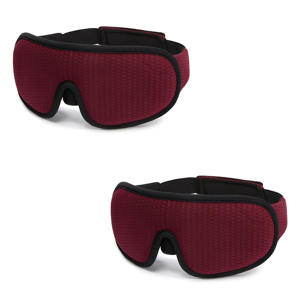 "3D atmungsaktive Schlafmaske in Schwarz bietet Dunkelheit und Komfort, perfekt für Reisen und erholsamen Schlaf."