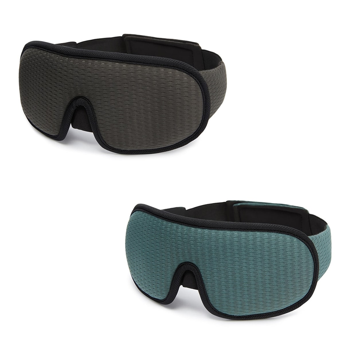 "3D atmungsaktive Schlafmaske in Schwarz bietet Dunkelheit und Komfort, perfekt für Reisen und erholsamen Schlaf."