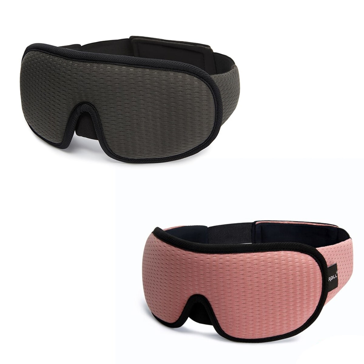 "3D atmungsaktive Schlafmaske in Schwarz bietet Dunkelheit und Komfort, perfekt für Reisen und erholsamen Schlaf."