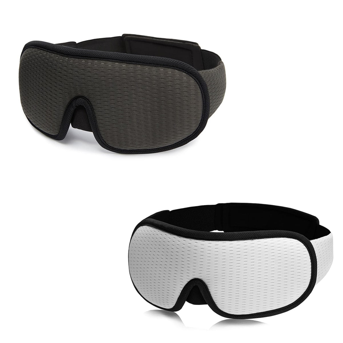 "3D atmungsaktive Schlafmaske in Schwarz bietet Dunkelheit und Komfort, perfekt für Reisen und erholsamen Schlaf."