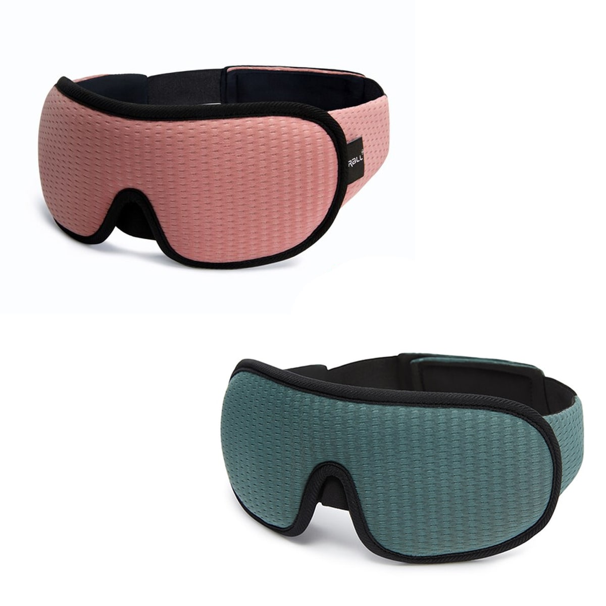 "3D atmungsaktive Schlafmaske in Schwarz bietet Dunkelheit und Komfort, perfekt für Reisen und erholsamen Schlaf."