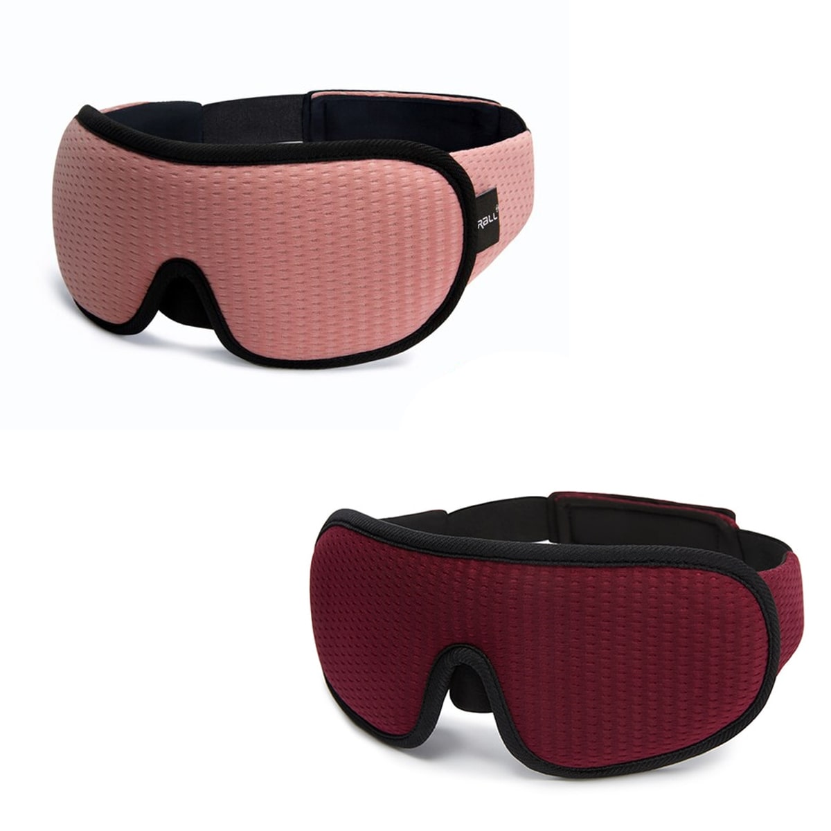 "3D atmungsaktive Schlafmaske in Schwarz bietet Dunkelheit und Komfort, perfekt für Reisen und erholsamen Schlaf."