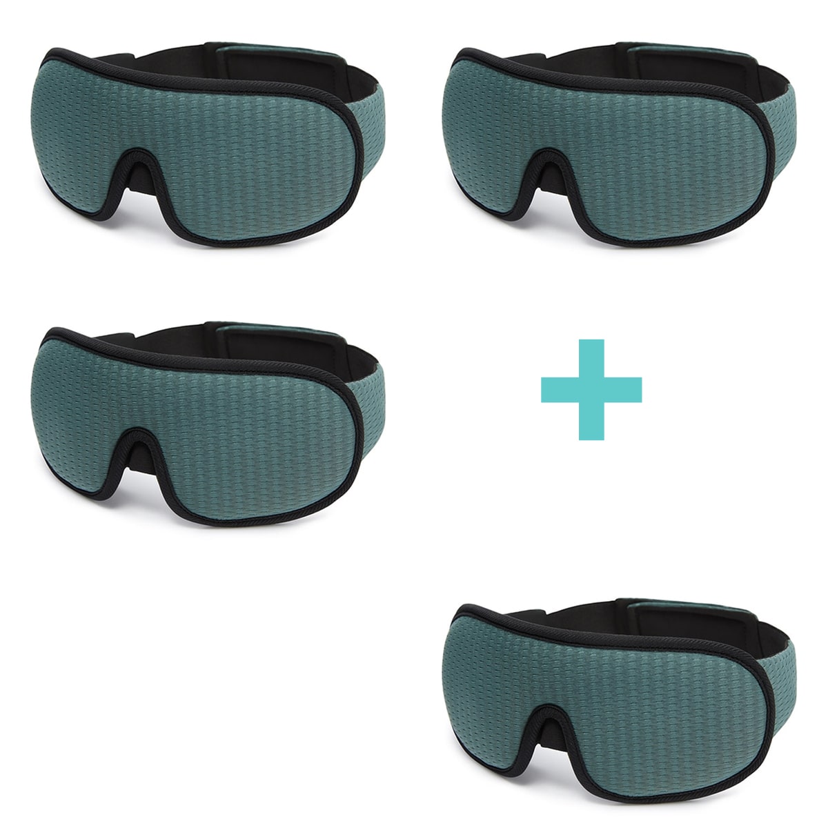 "3D atmungsaktive Schlafmaske in Schwarz bietet Dunkelheit und Komfort, perfekt für Reisen und erholsamen Schlaf."