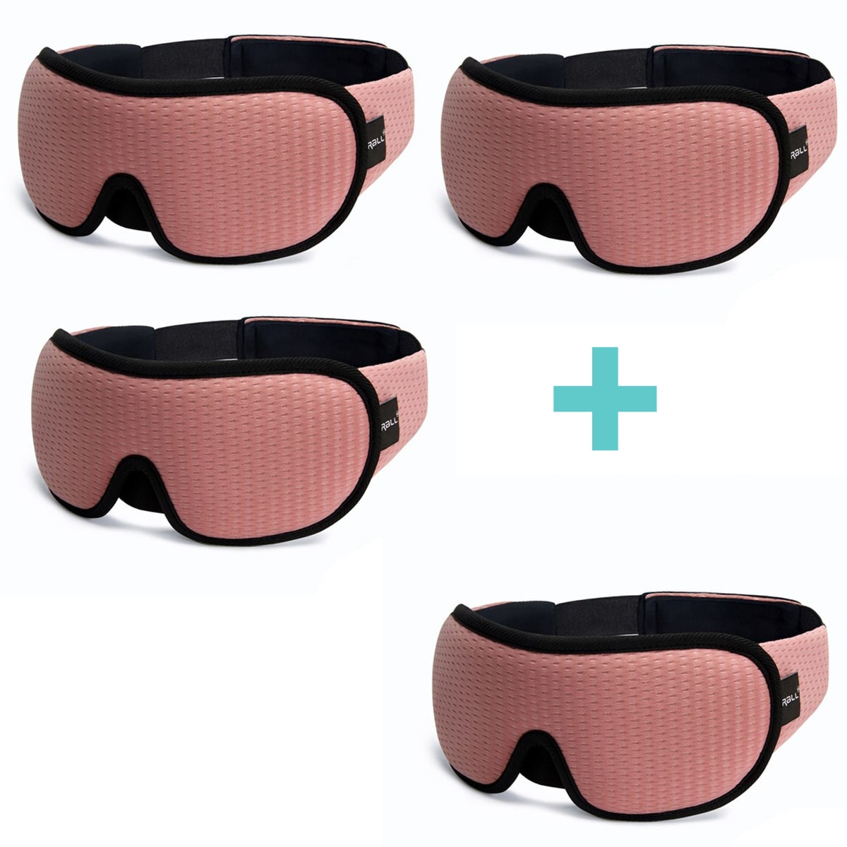 "3D atmungsaktive Schlafmaske in Schwarz bietet Dunkelheit und Komfort, perfekt für Reisen und erholsamen Schlaf."