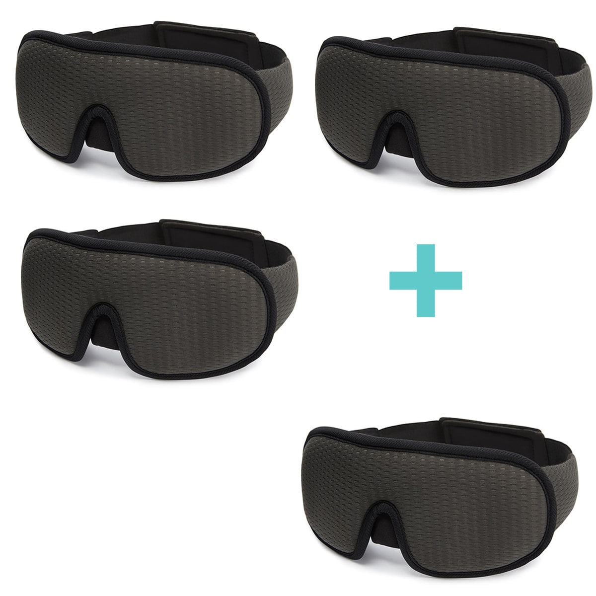 "3D atmungsaktive Schlafmaske in Schwarz bietet Dunkelheit und Komfort, perfekt für Reisen und erholsamen Schlaf."