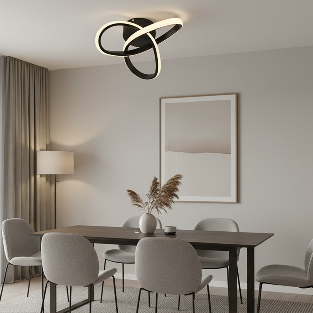 Künstlerische LED-Deckenleuchte – Modern & Stilvoll