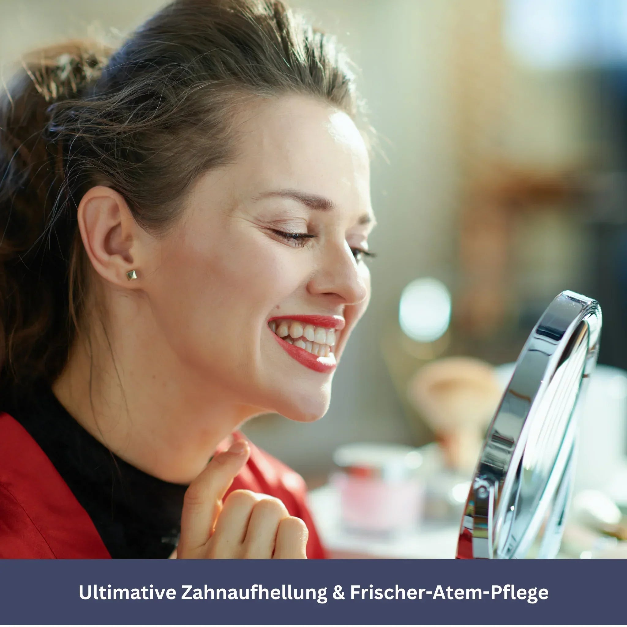 "Automatische Rundum-Zahnbürste mit ergonomischem Design und 360° rundum drehenden Borsten, IPX7 wasserdicht"