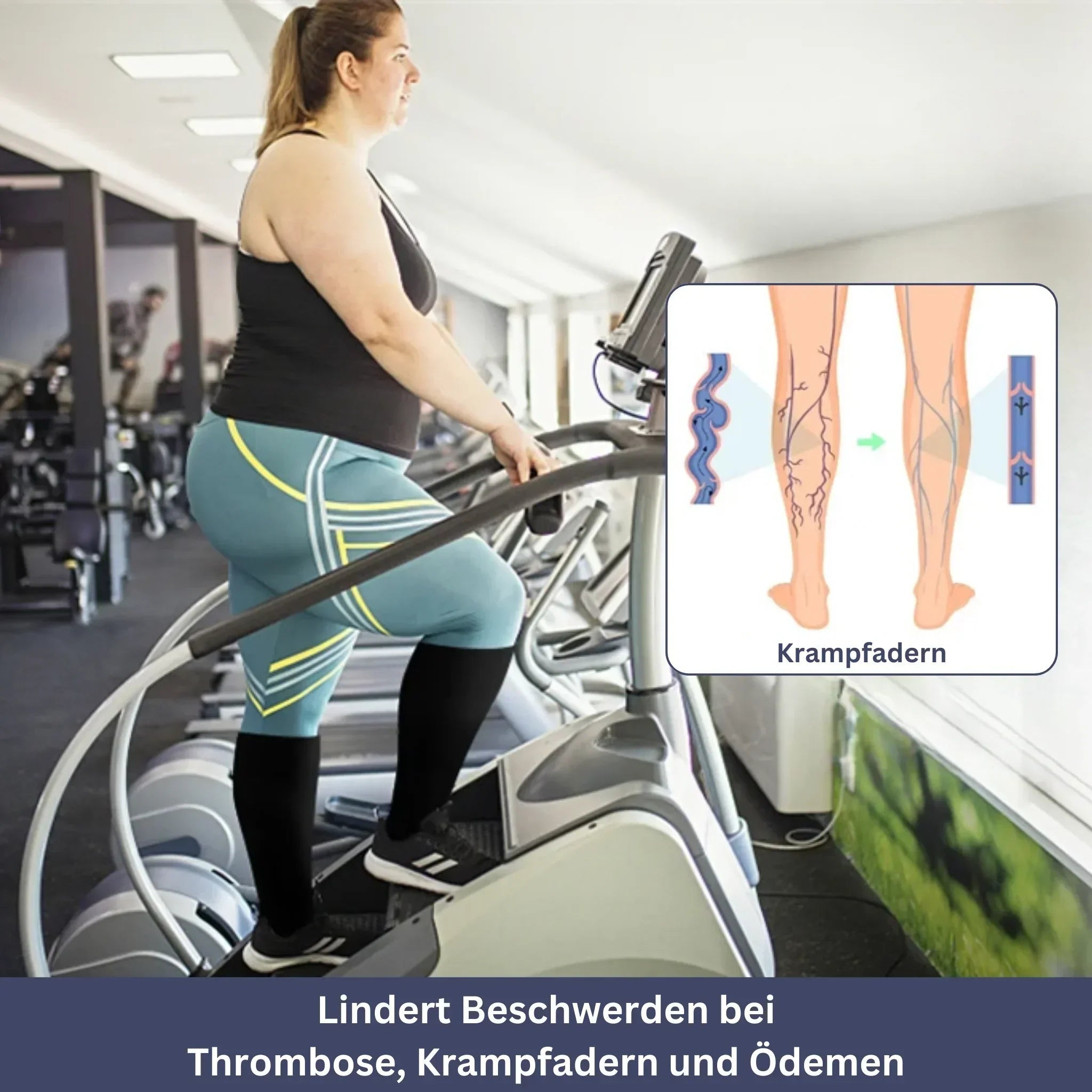 Beige Kompressionssocken, extra große Größen, für bessere Blutzirkulation und Komfort, elegante Passform für Alltag und Sport