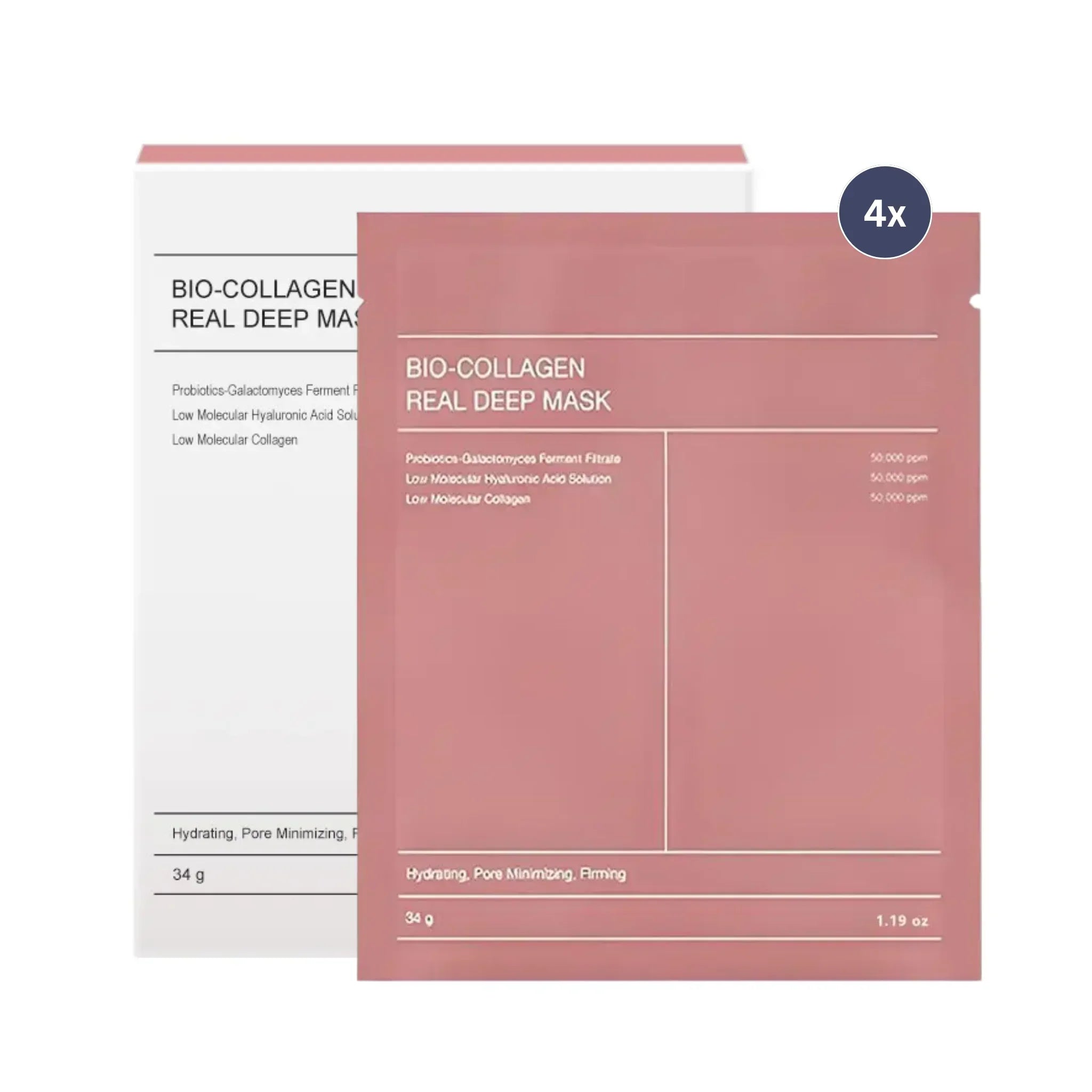 Påføring av Bio Kollagen Ansiktsmaske