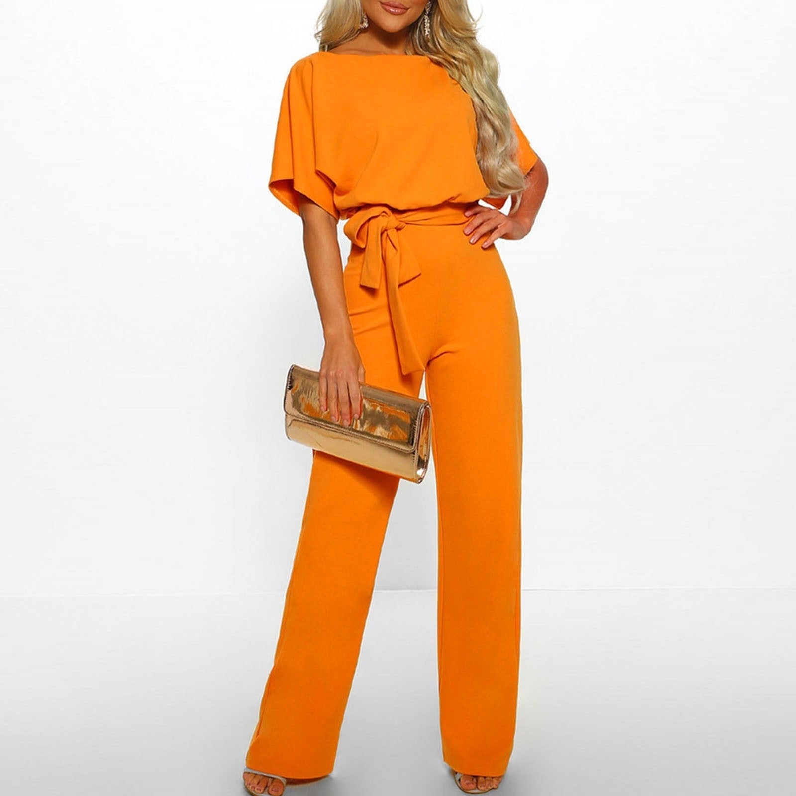 "Damen Jumpsuit dunkelblau, elegant, minimalistisch, modische Eleganz, Abendessen, Party, vielseitig tragbar"
