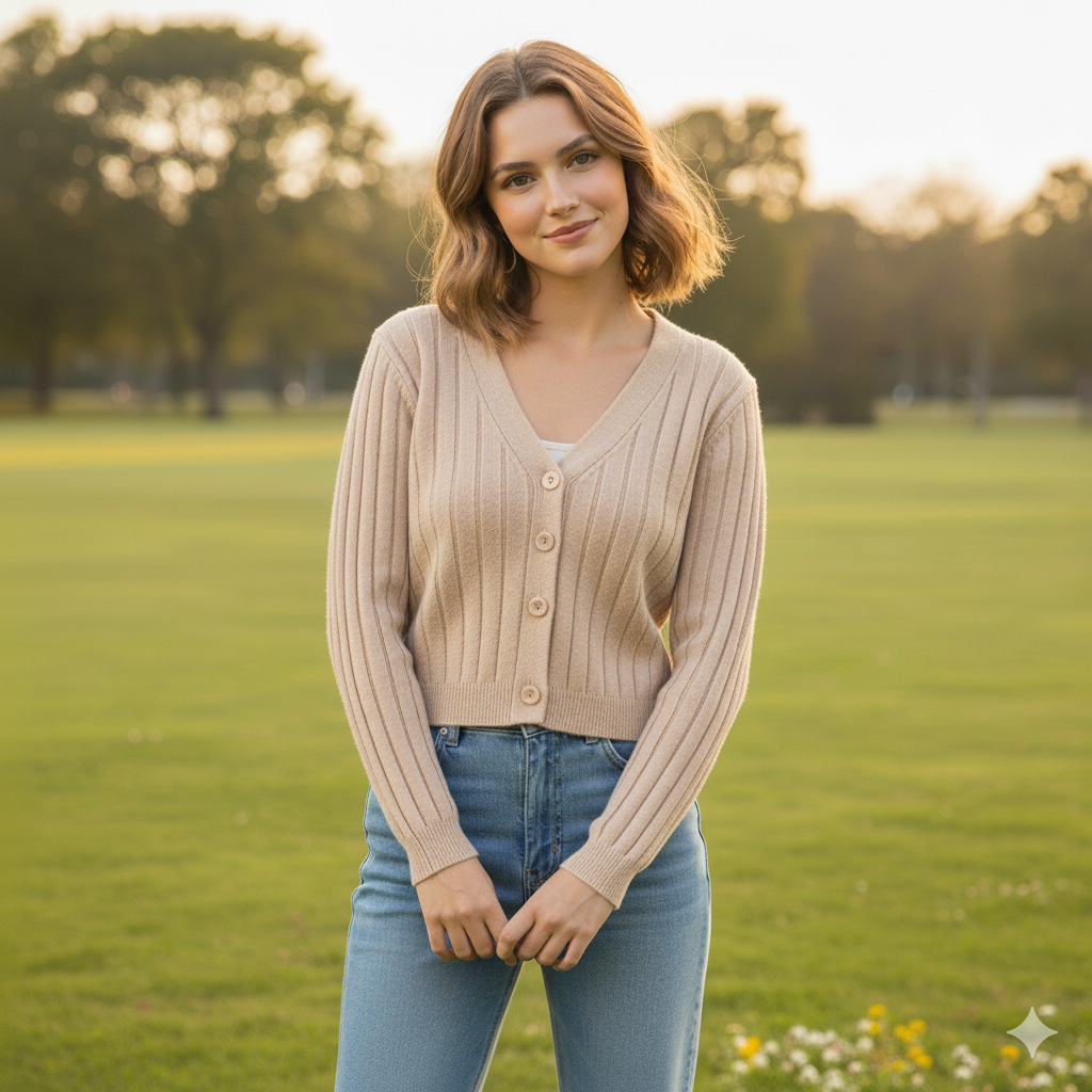 "Damen Kabelstrickpullover mit V-Ausschnitt, elegantes Design, kabelgestrickte Struktur, vielseitig und komfortabel."