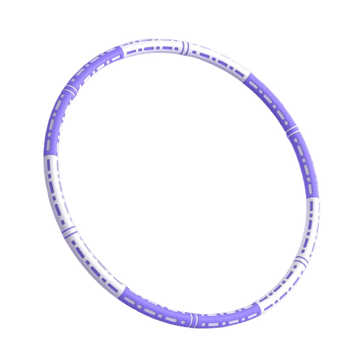 Effektiver Hula Hoop Pro mit Metallkern in Blau-weiß, Lila-weiß oder Pink-blau für Massage und Fitness.