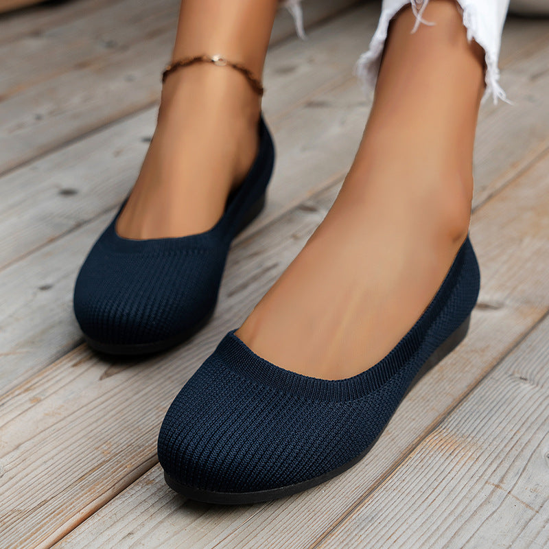 Elegante Damen Ballerinas mit flexiblem Obermaterial und rutschfester Sohle, ideal für Komfort und Stil im Alltag.