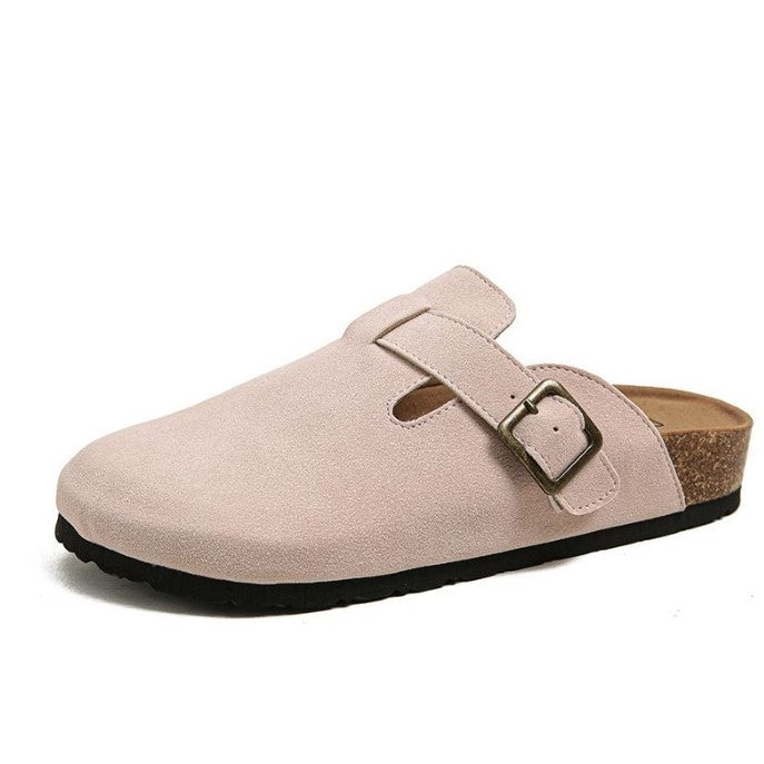 Elegante vegane Sandale für Damen in Beige, umweltfreundlich, mit ergonomischem Design. Perfekt für Alltag und Freizeit.