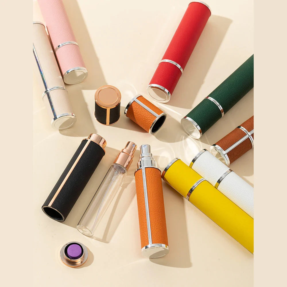 "Eleganter AromaGo 10ml Parfüm Zerstäuber, nachfüllbar, auslaufsicher, handlich, kompakt, ideal für unterwegs, in verschieden