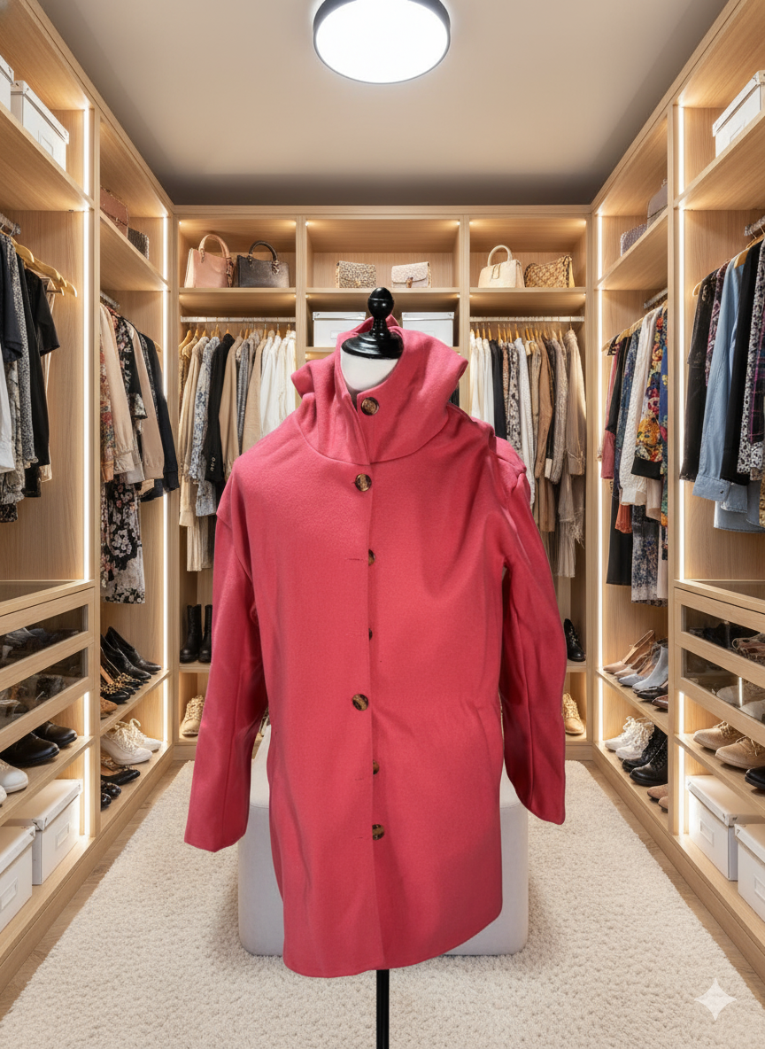 Eleganter Damen Wintermantel, stilvolles Design, winddicht, knielang, beige Farbton, mit Kapuze für kalte Tage.