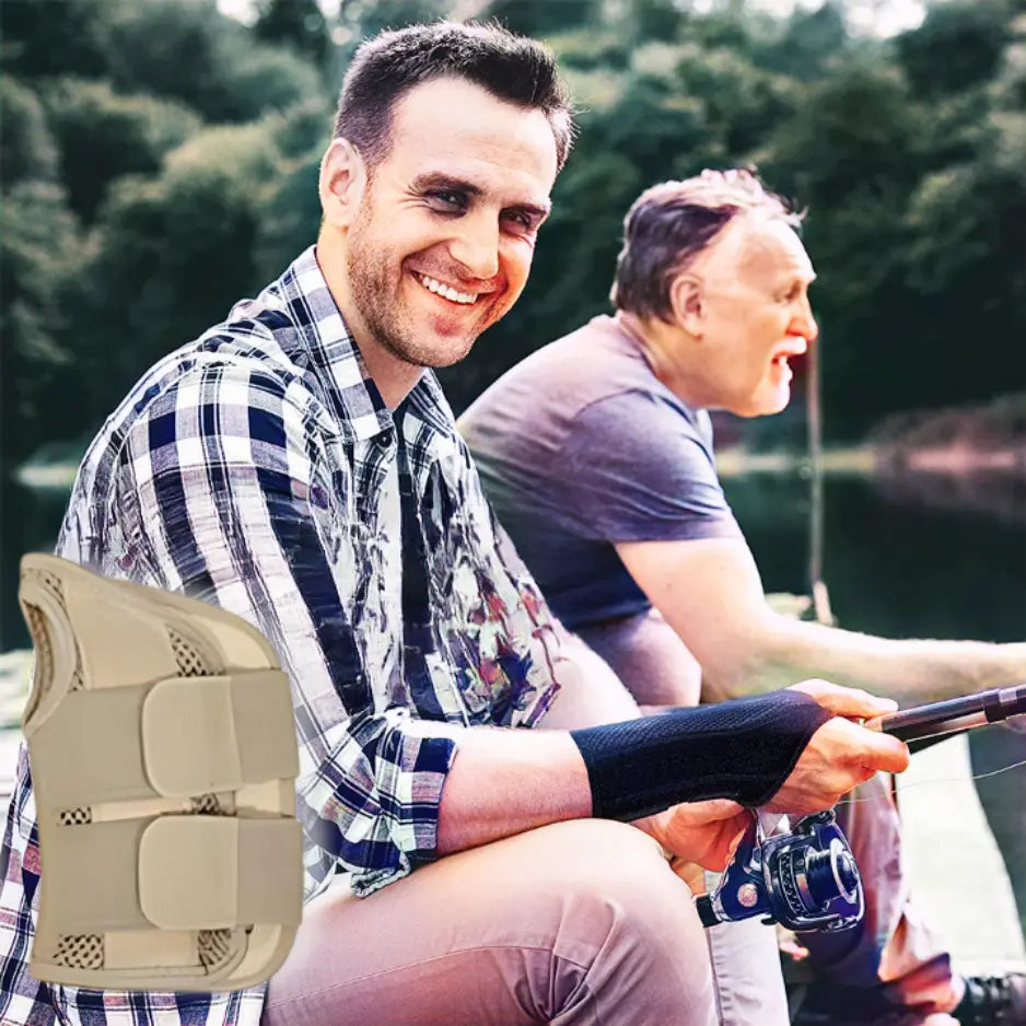 Ergonomische, atmungsaktive Handgelenksschiene für Schmerzlinderung und Stabilität, perfekt für den Alltag.