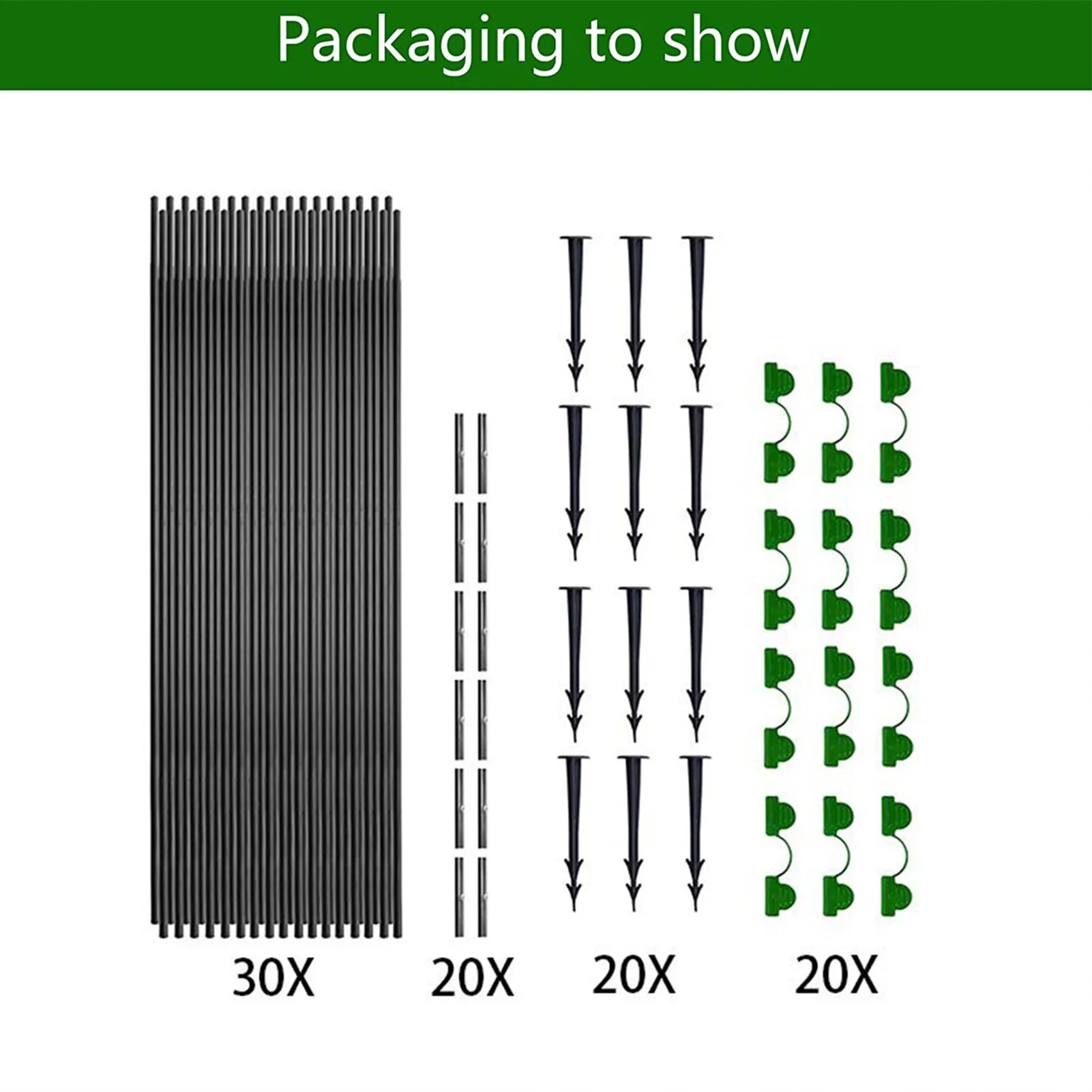 "Fiberglas-Pflanztunnel-Set, flexibler, rostfreier Bögen, ideal für Hochbeete, Schattierung und Pflanzenschutz."