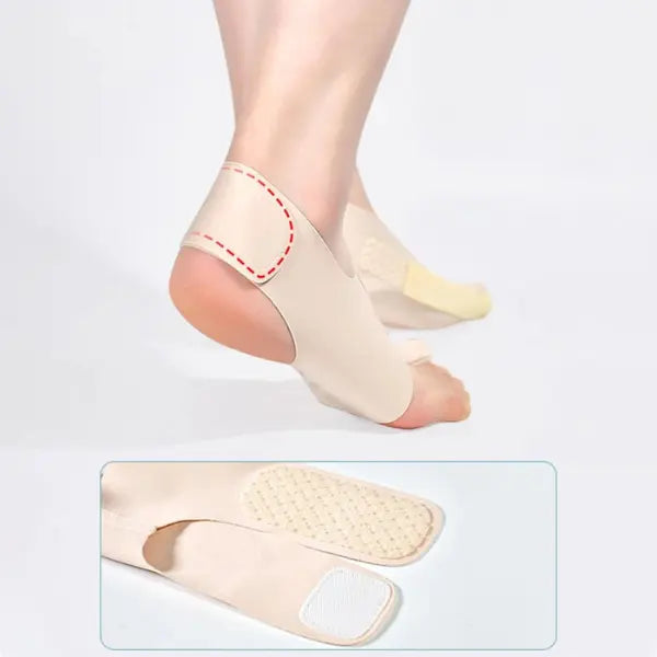 "Hallux-Valgus-Korrektor aus weichem, atmungsaktivem Material bietet Komfort und Ausrichtung für schmerzfreie Schritte"
